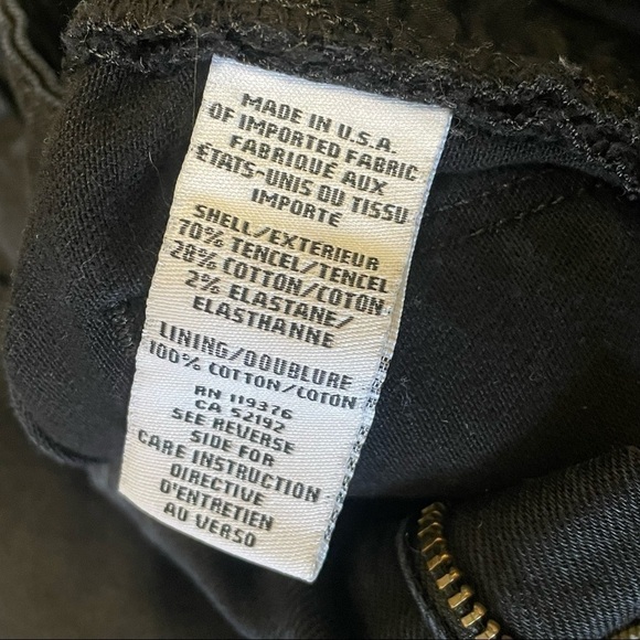 Helmut Lang Women's Ankle Zip Skinny Black Denim Moto Ankle Cropped Jeans Sz 26 - Picture 8 of 10